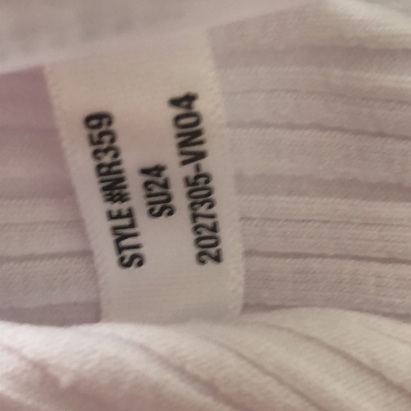 Madewell Ribbed Off The Shoulder Top White NWT M - Picture 7 of 8